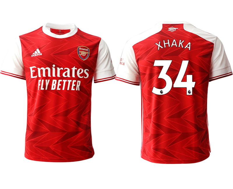 Men 2020-2021 club Arsenal home aaa version #34 red Soccer Jerseys